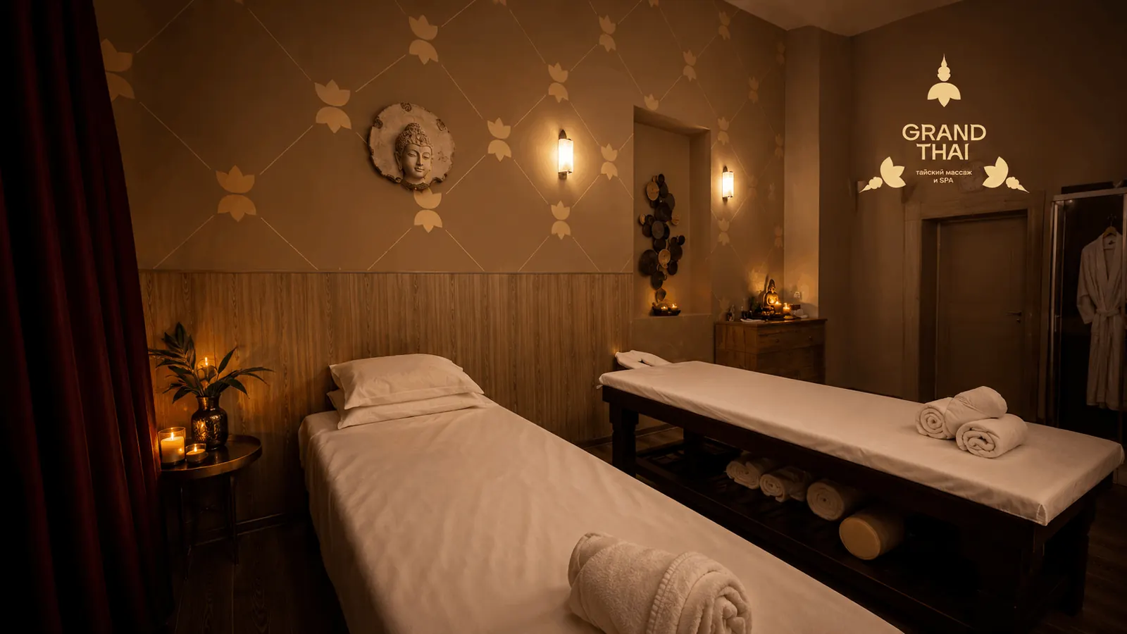 Атмосфера GRANDTHAI и интерьер Thai SPA
